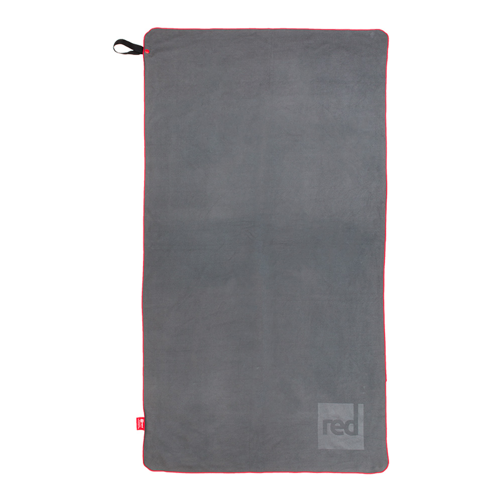 red paddle serviette microfibre grise 2
