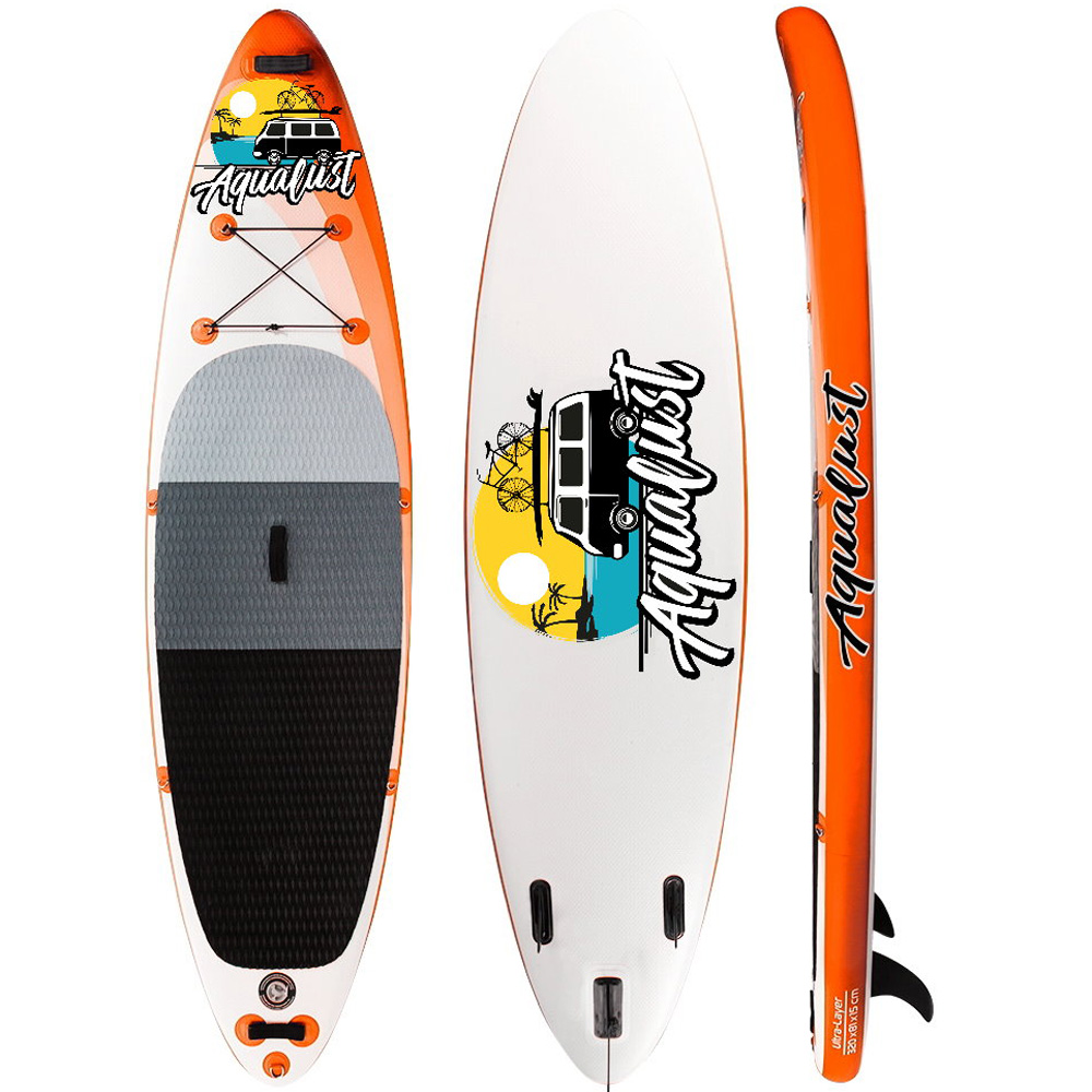Aqualust 10.0 ensemble de sup gonflable orange