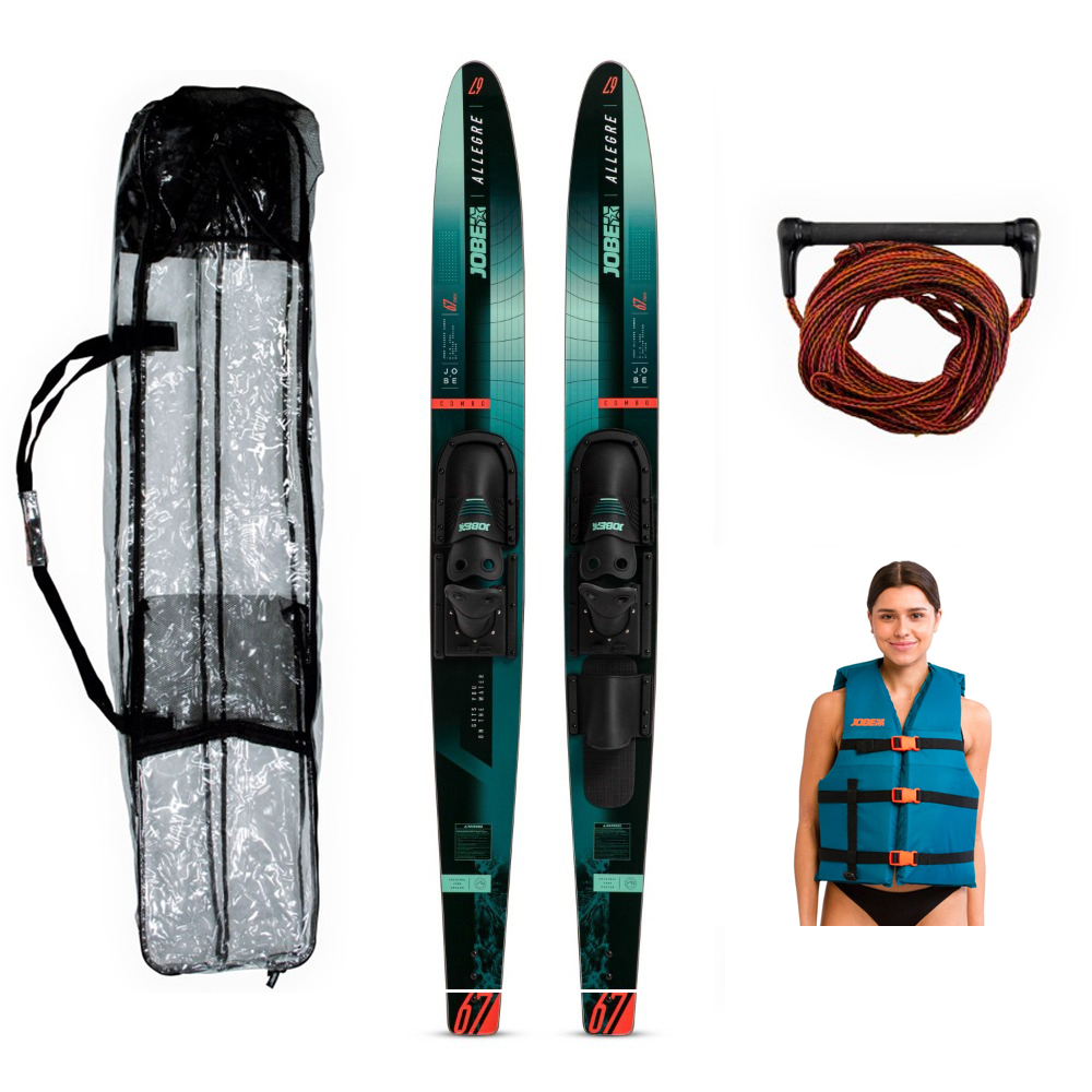 Allegre Combo Ensemble de ski nautique 59 pouces vert