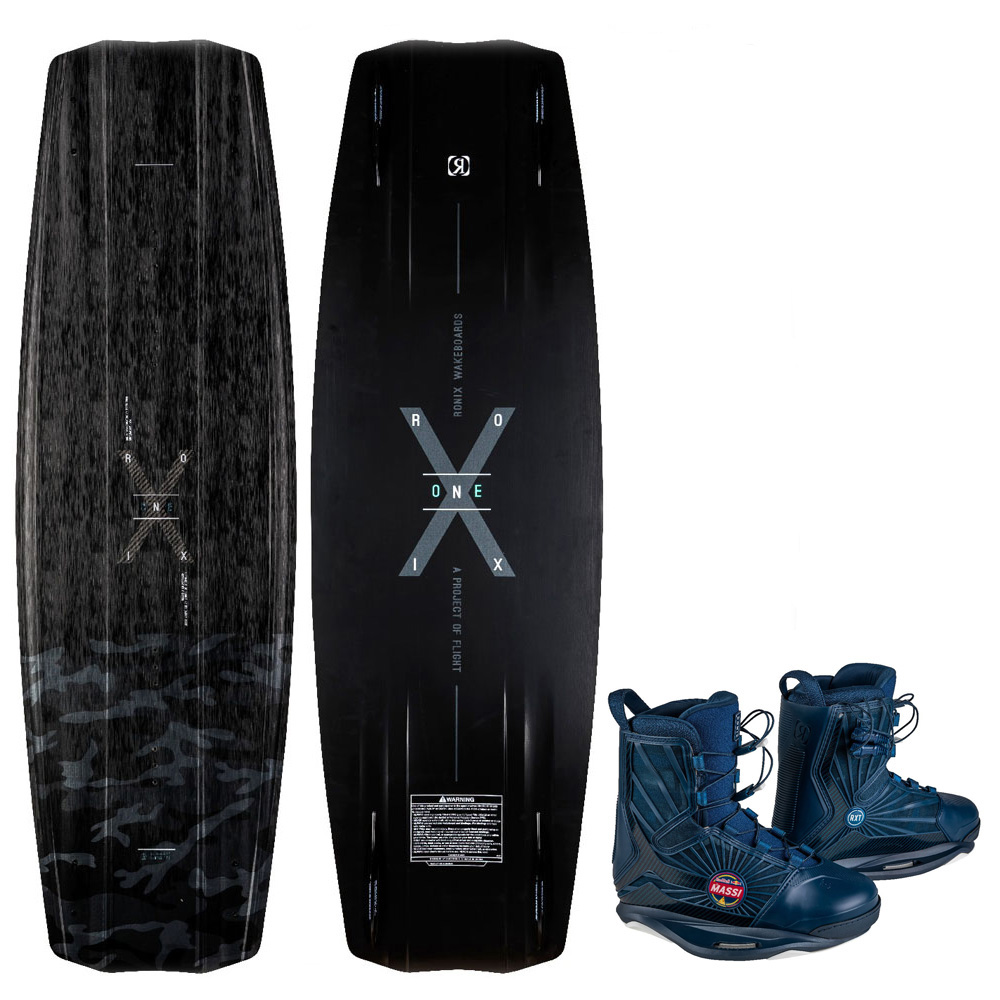 Ronix ensemble de wakeboard RXT blackout technology 144 cm et chausses RXT red b foto 1