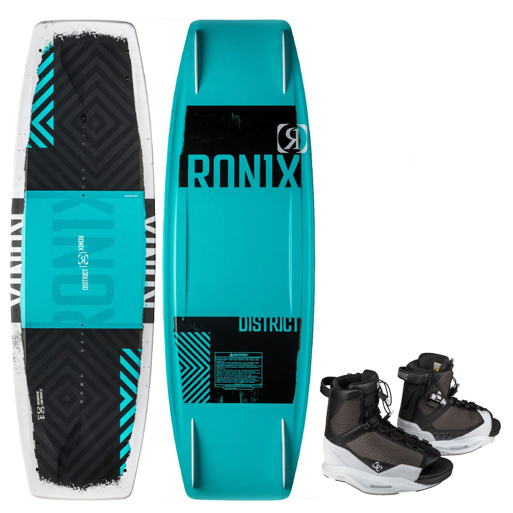 Ronix ensemble de wakeboard District modello 138 cm et chausses District foto 1