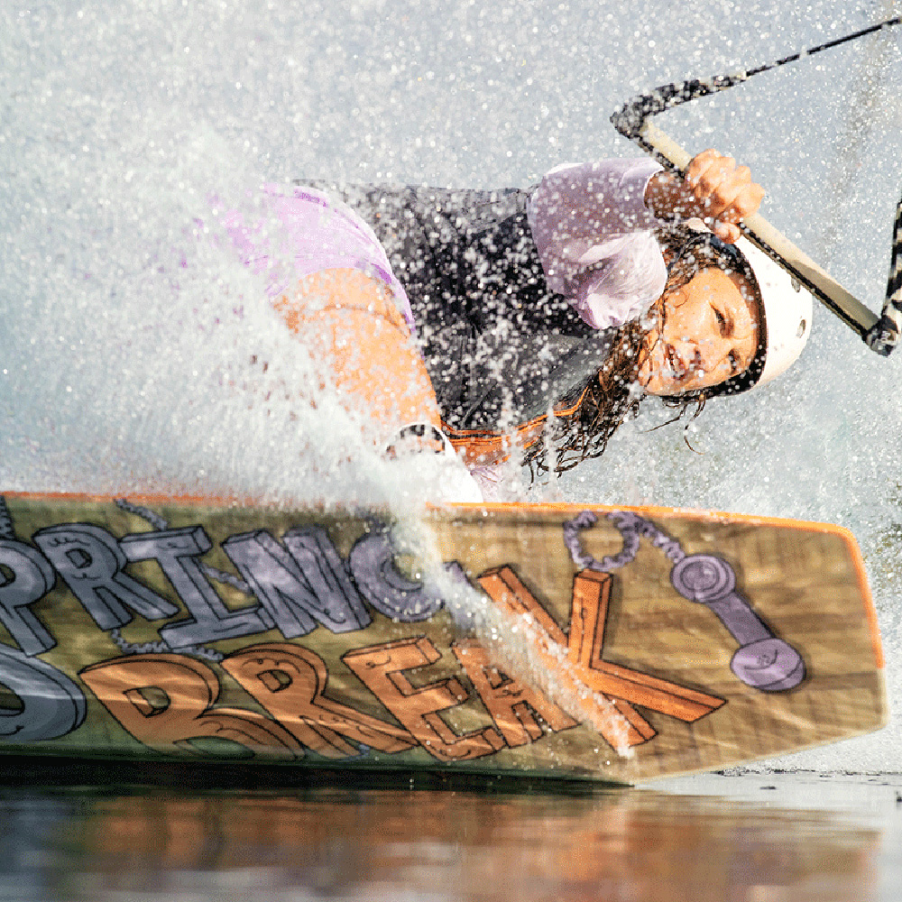 Ronix Spring Break 143 cm ensemble de wakeboard avec chausses Rise 7