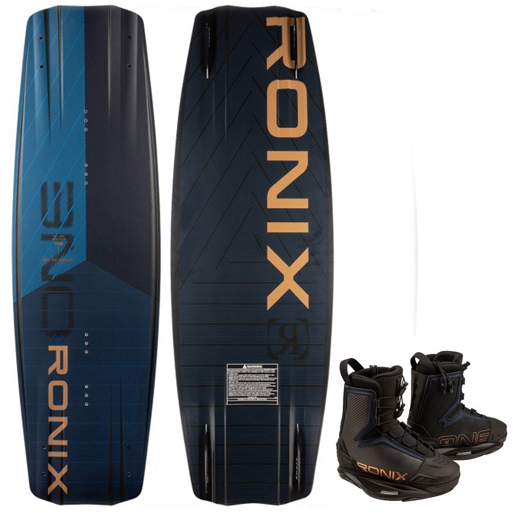 One Blackout 142 cm ensemble de wakeboard avec chausses One Carbitex