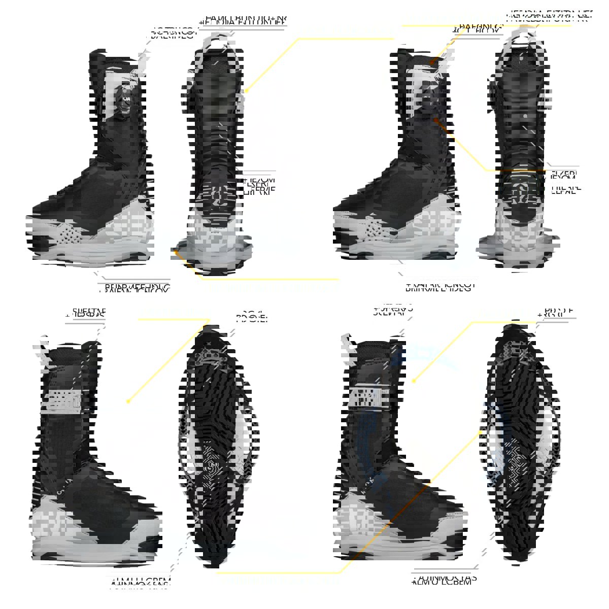 Ronix Supreme 145 cm ensemble de wakeboard avec chausses Supreme BOA 14