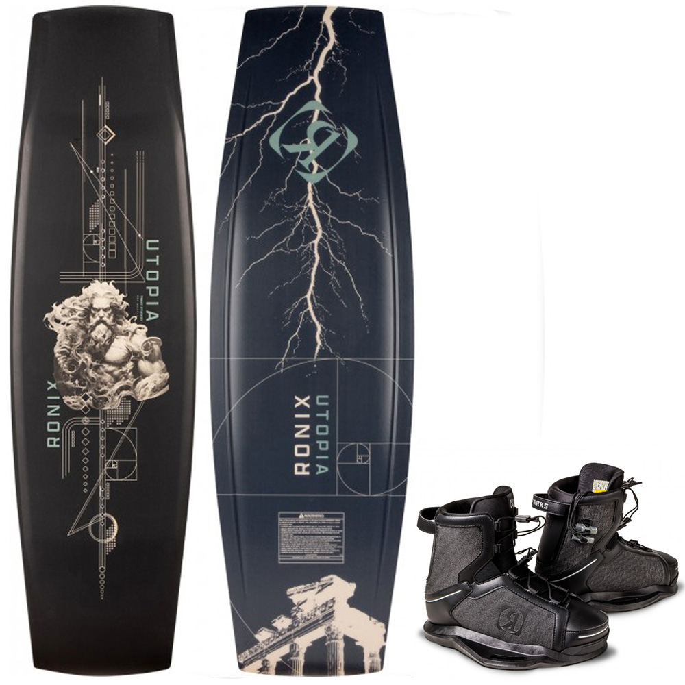 Ronix Utopia 147 cm ensemble de wakeboard avec chausses Parks foto 1