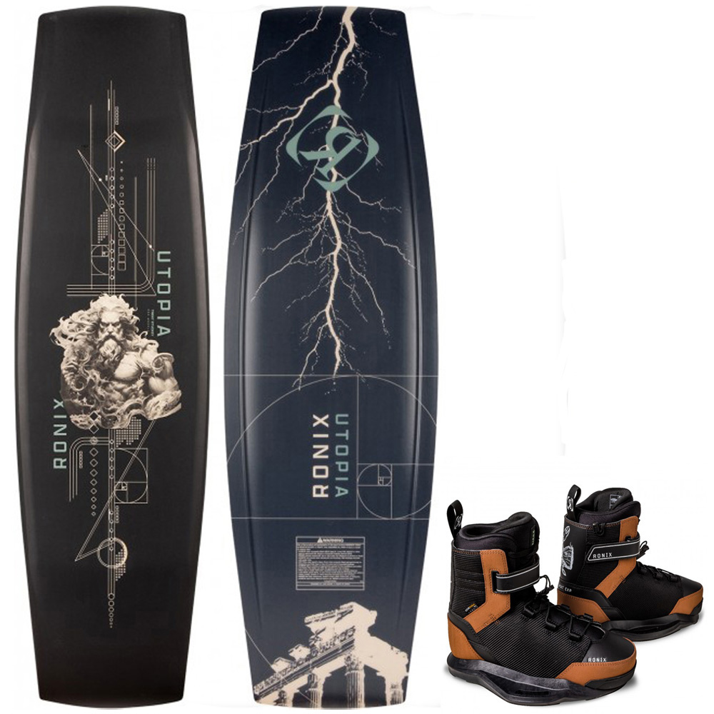 Ronix Utopia 151 cm ensemble de wakeboard avec chausses Diplomat foto 1