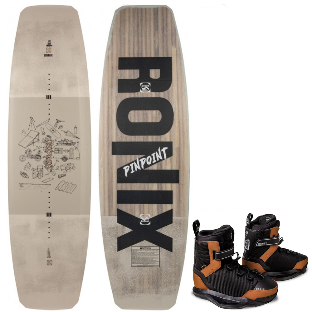Ronix Pinpoint 137 cm ensemble de wakeboard avec chausses Diplomat foto 1