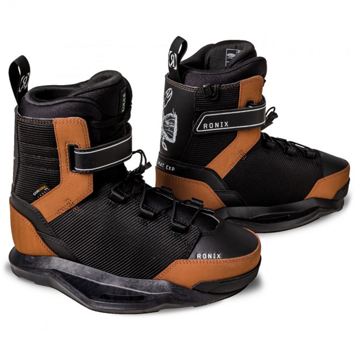 Ronix Pinpoint 142 cm ensemble de wakeboard avec chausses Diplomat 9