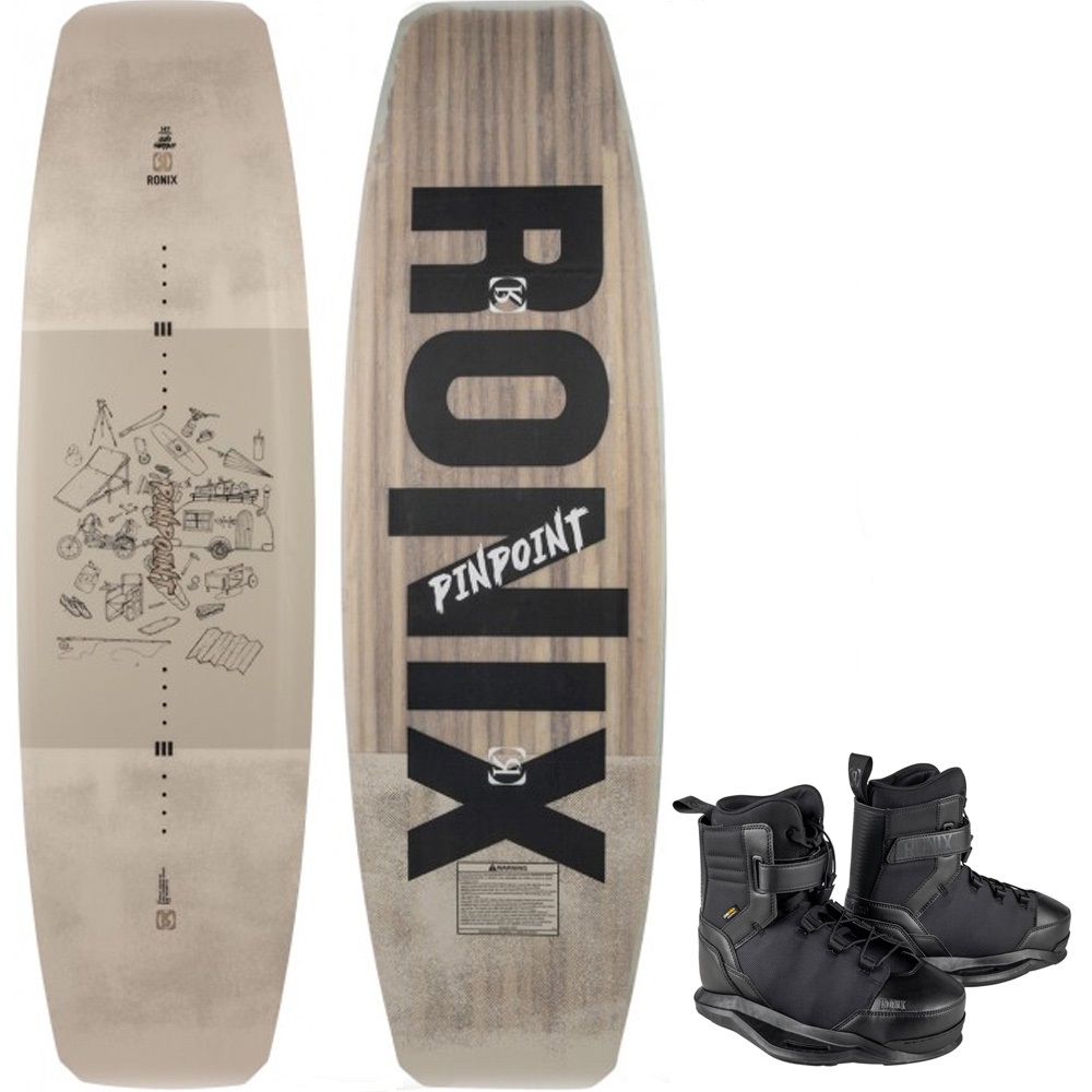 Ronix Ensemble de wakeboard Pinpoint 147 cm avec chausses Footprint foto 1