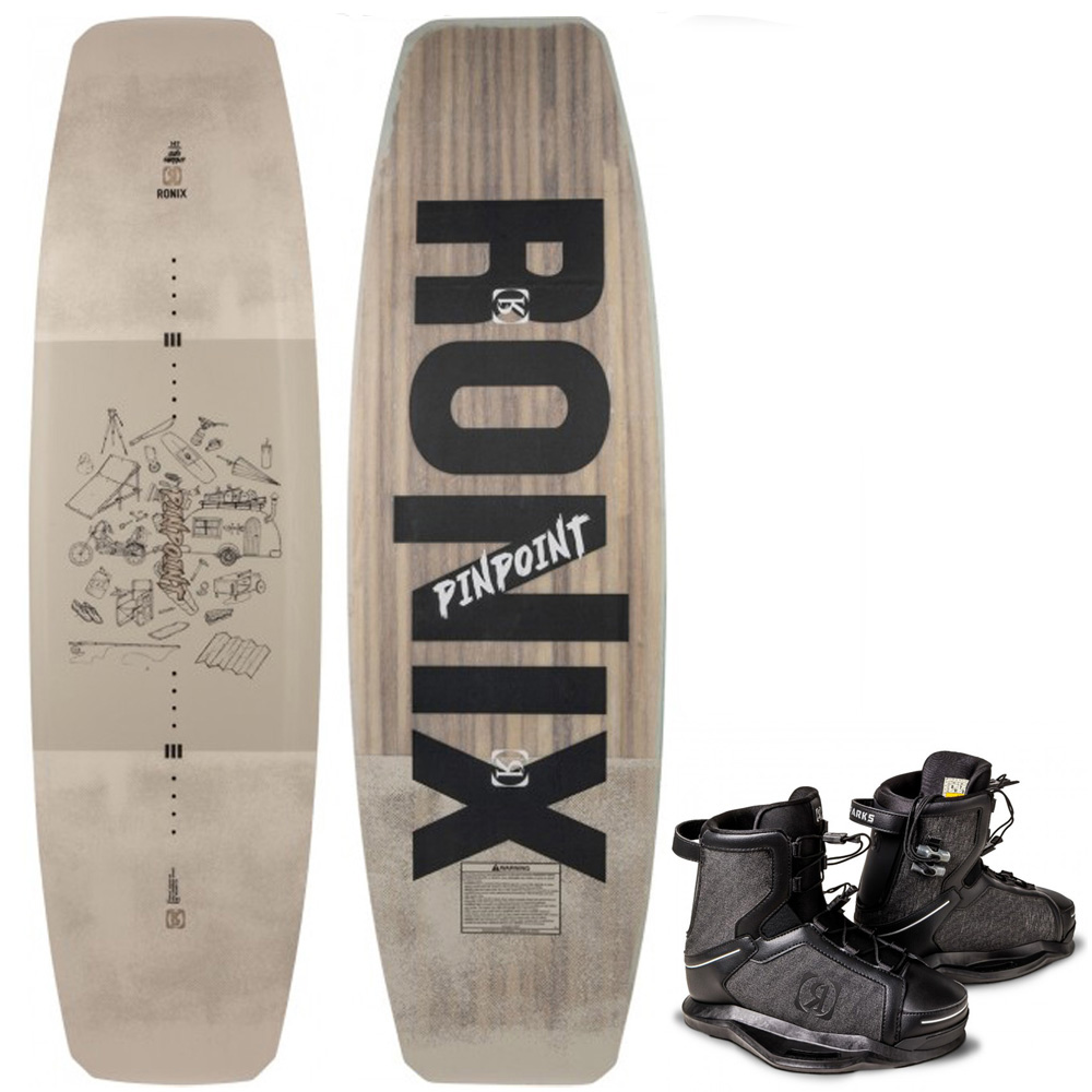 Ronix Pinpoint 152 cm ensemble de wakeboard avec chausses Parks foto 1