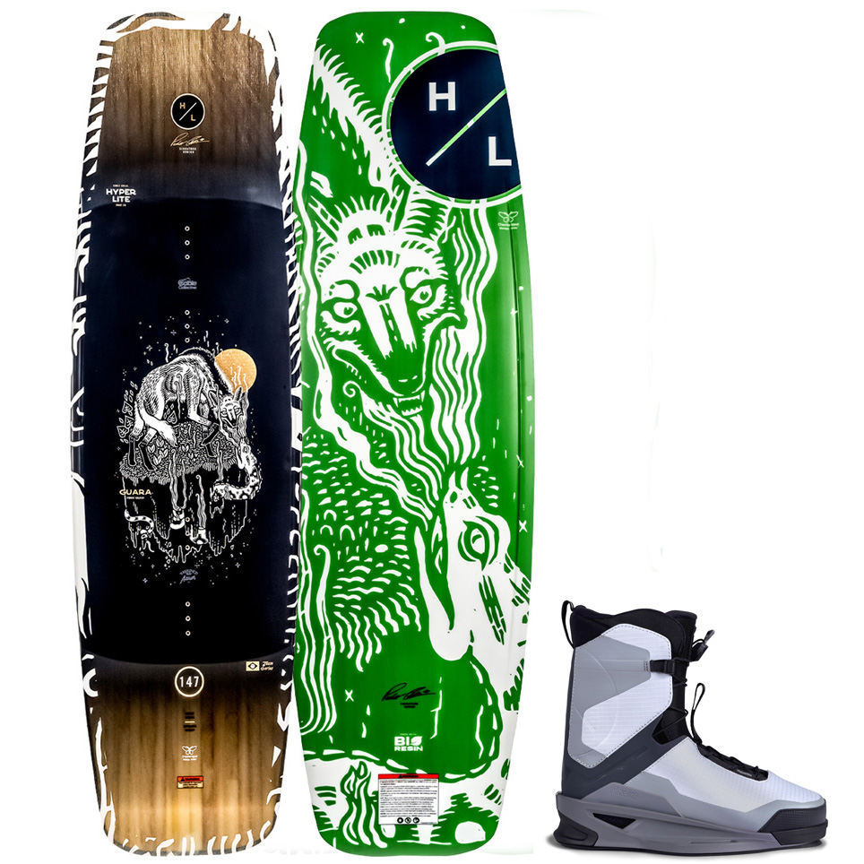 Hyperlite Guara wakeboard 147 cm avec chausses Zero2 foto 1