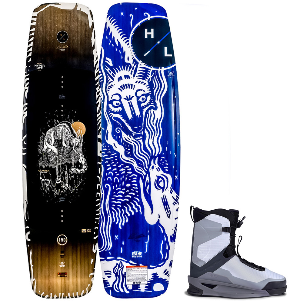 Hyperlite Guara wakeboard 150 cm avec chausses Zero2 foto 1