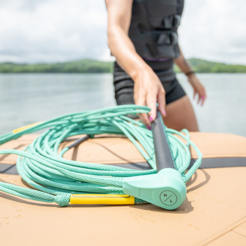 Hyperlite Outlaw Spectra Fusion corde de wakeboard et palonnier vert 3