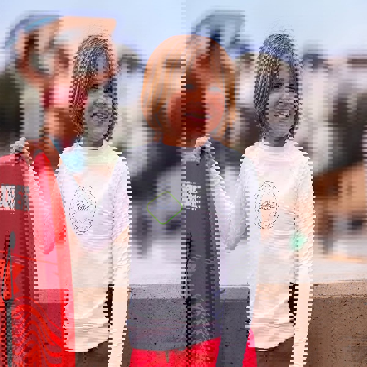 Jobe Short de bain garçon rouge 14