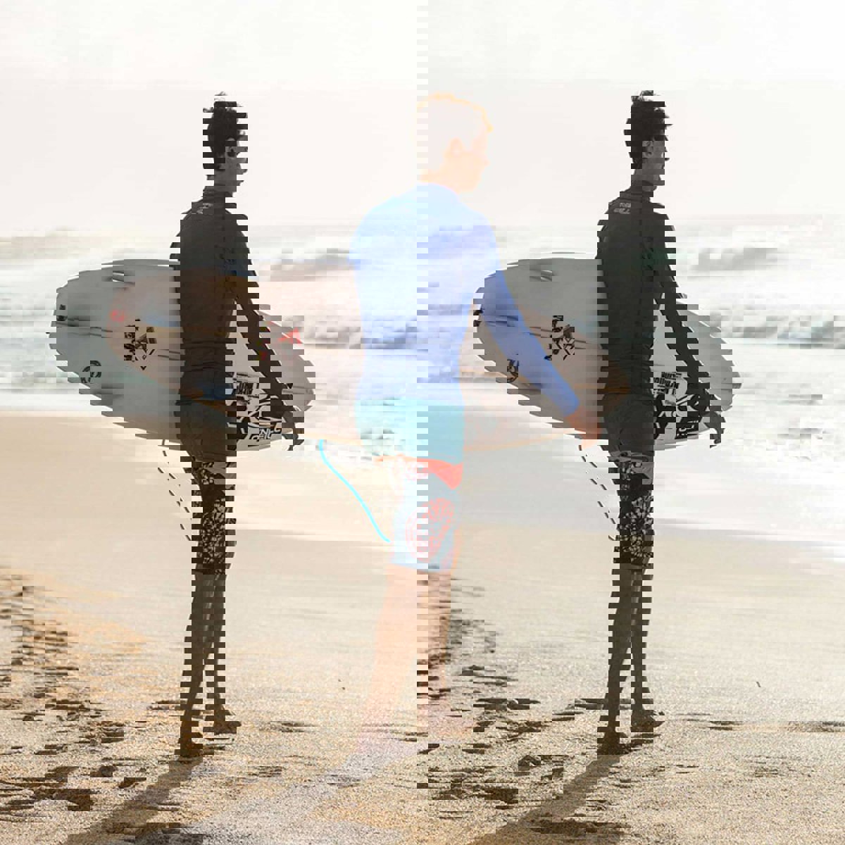 Oneill lycra manches longues homme bleu 10