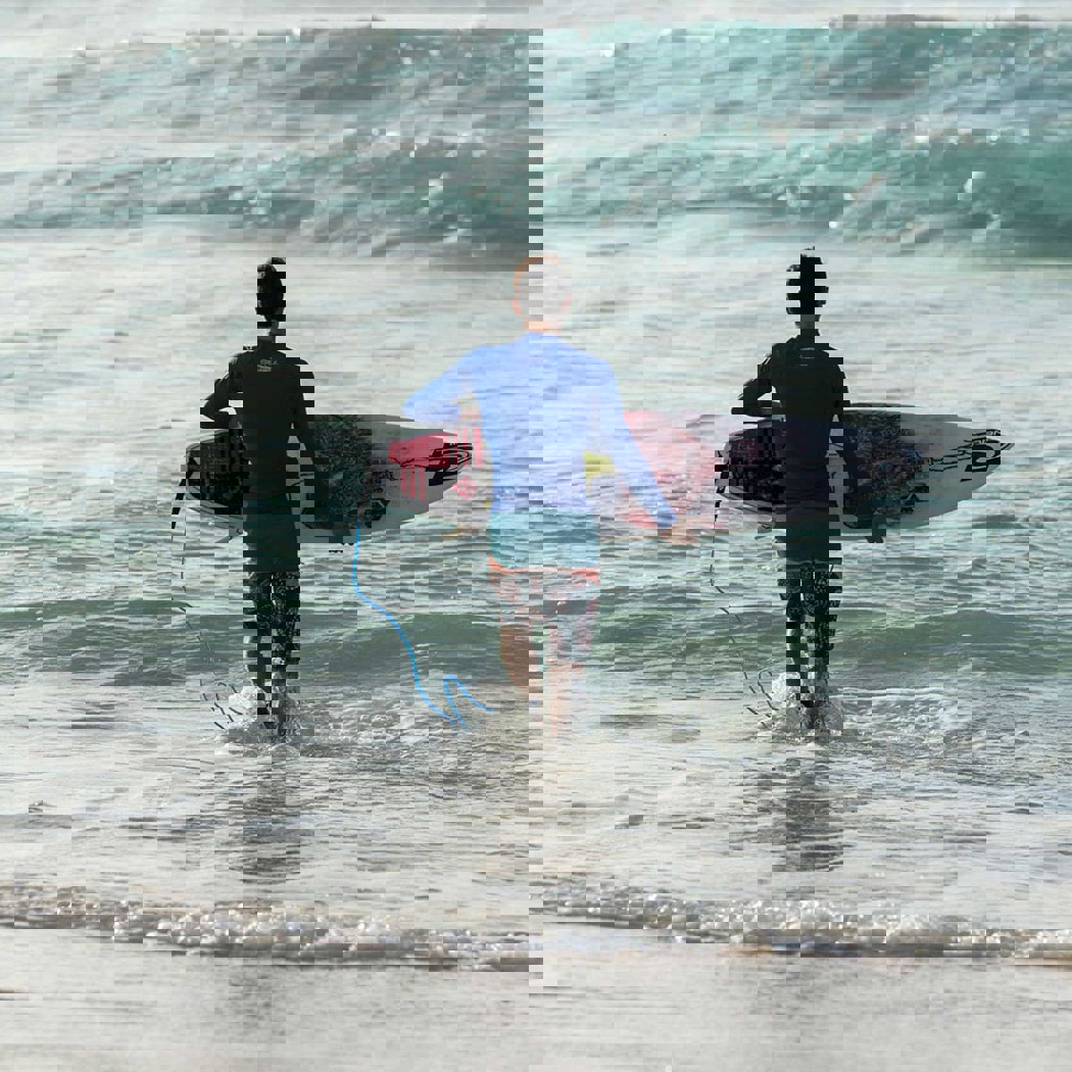 Oneill lycra manches longues homme bleu 9