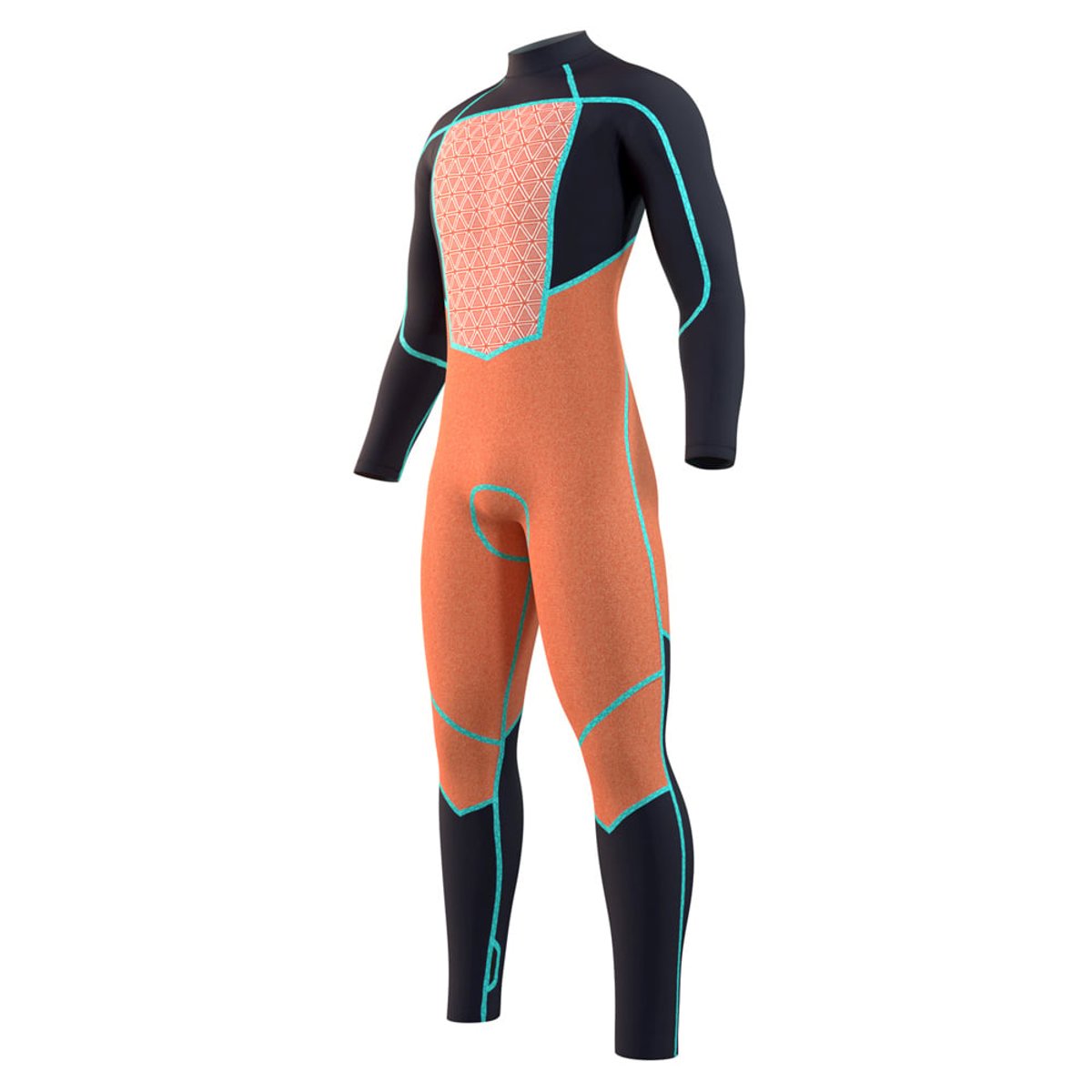 Mystic Majestic Fullsuit 5/3mm bleu nuit fermeture dos combinaison homme 5