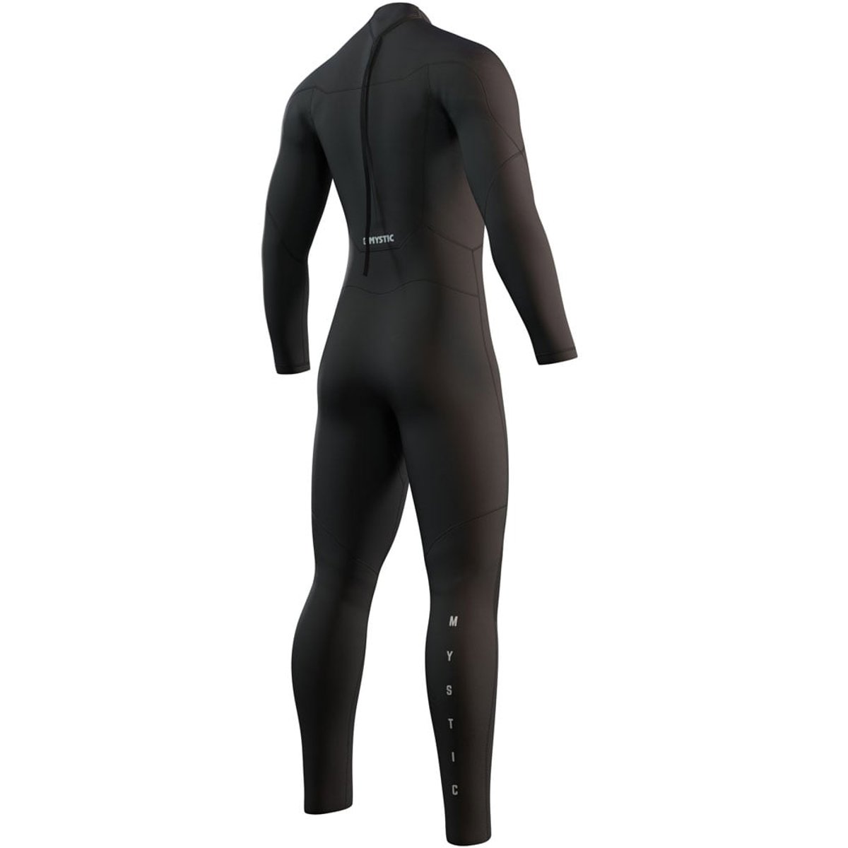 Mystic Brand fullsuit 3/2mm Flatlock homme noir fermeture éclair dos 4