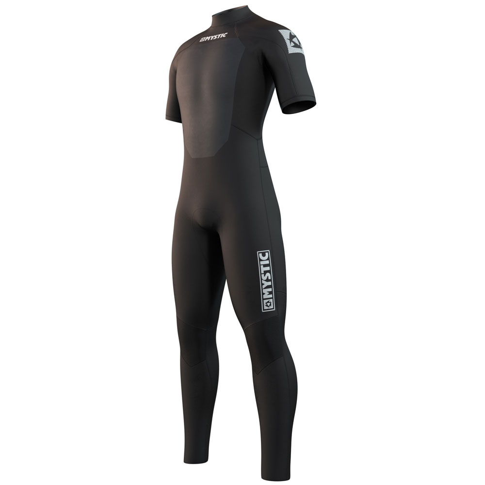 Mystic Brand Shortarm 3/2mm flatlock combinaison homme noire foto 1
