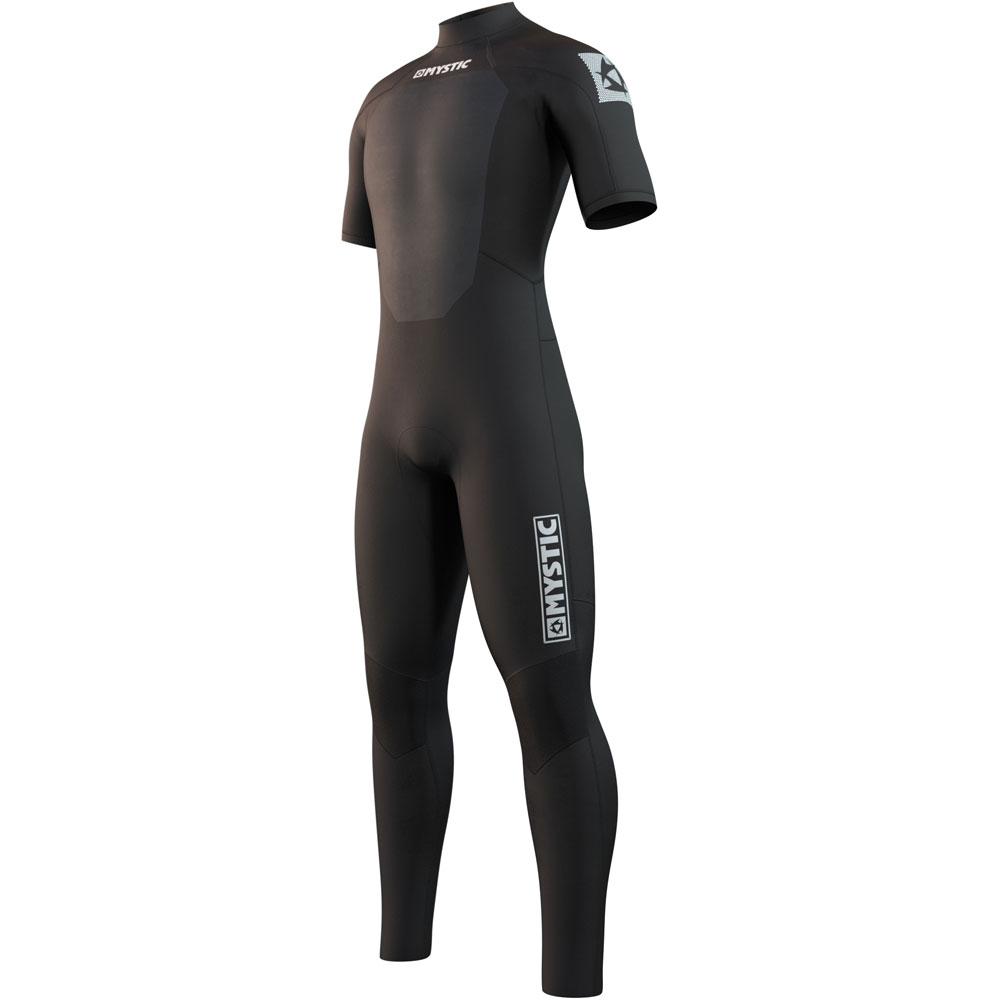 Mystic Star Fullsuit 3/2mm noir manches courtes fermeture dos combinaison homme foto 1