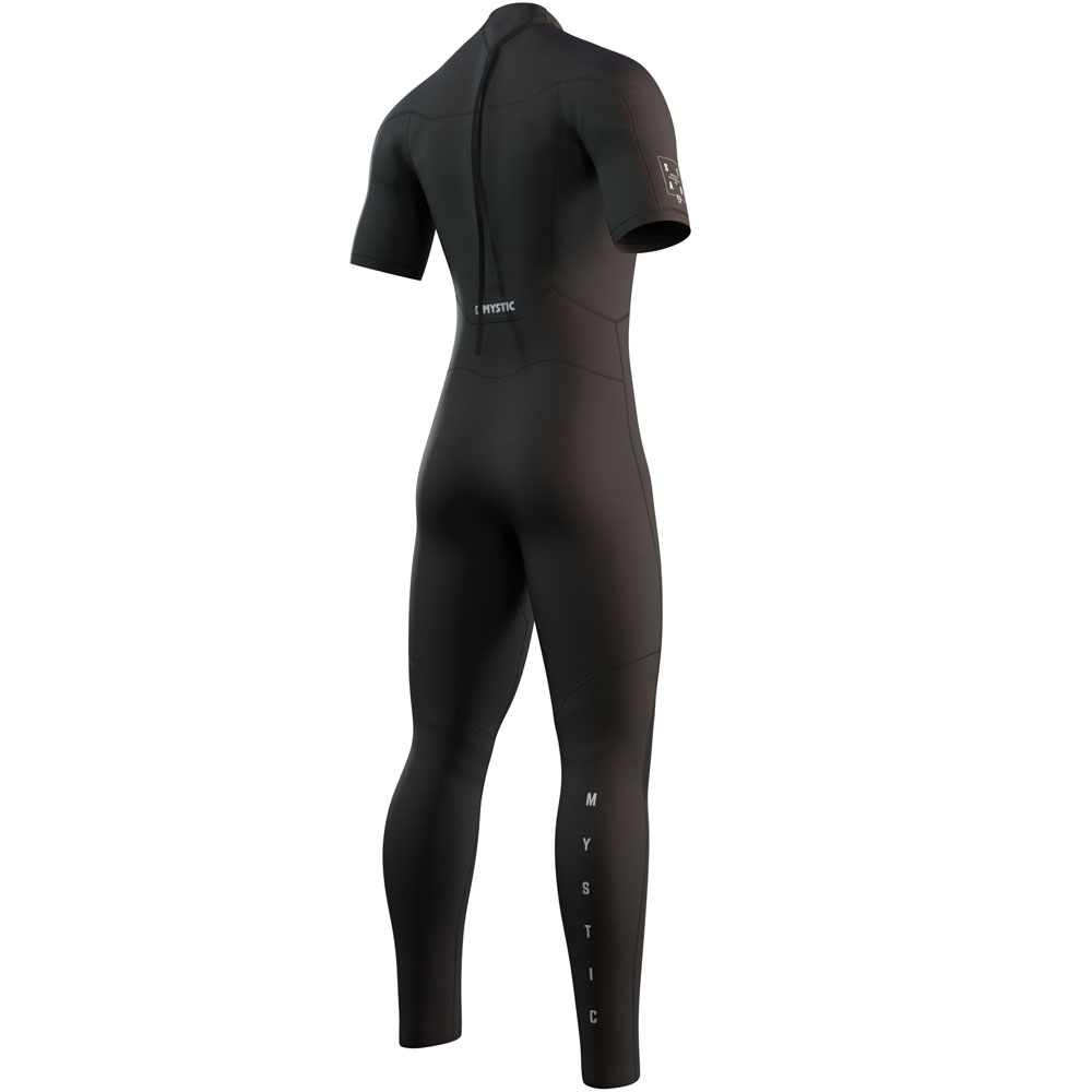 Mystic Star Fullsuit 3/2mm noir manches courtes fermeture dos combinaison homme 2