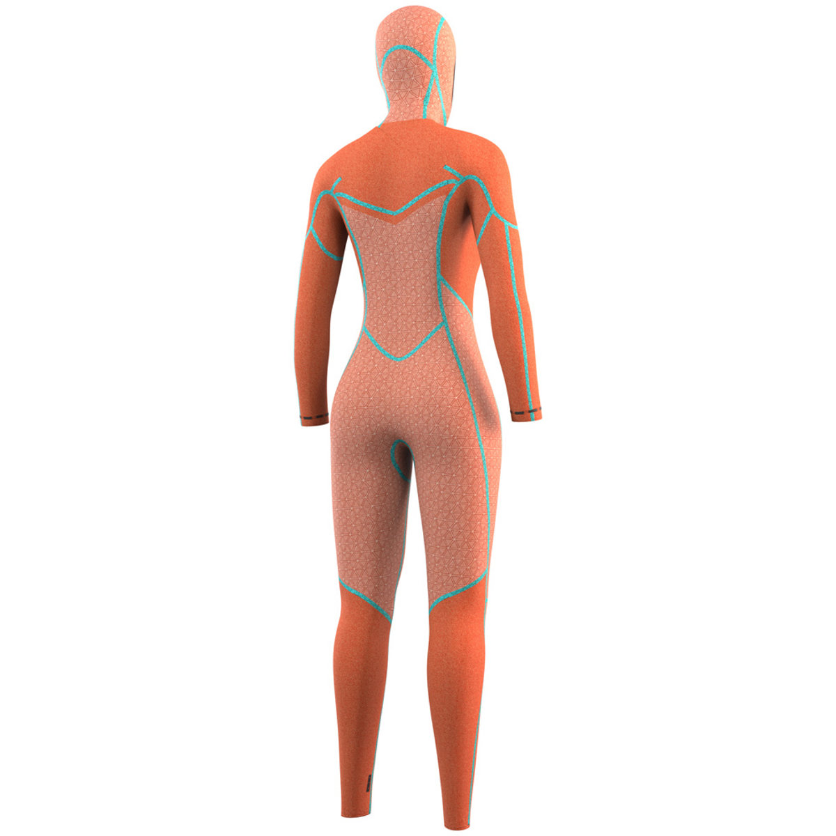 Mystic Gem Hooded fullsuit 6/4/3mm femme double fermeture noir 5