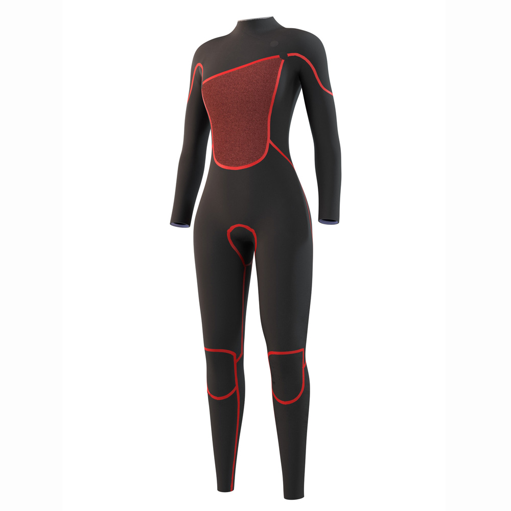 Mystic The One fullsuit 3/2mm Zipfree femme lila 3