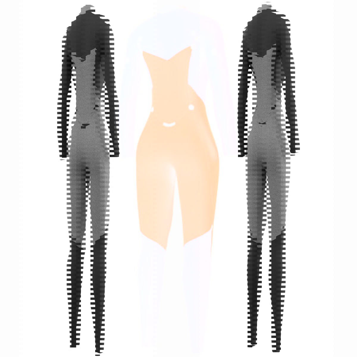 Mystic Dazzled fullsuit 5/3mm femme double fermeture bleu nuit 7