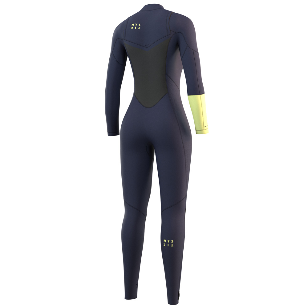 Mystic Dazzled fullsuit 3/2mm femme double fermeture bleu nuit 2