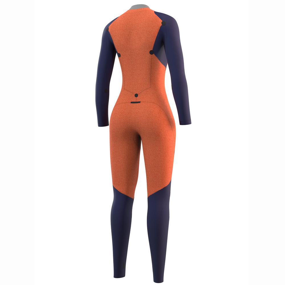 Mystic Dazzled fullsuit 5/3mm femme fermeture dos bleu nuit 4
