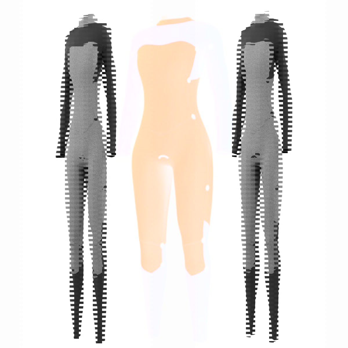 Mystic Dazzled fullsuit 5/3mm femme fermeture dos noir 5