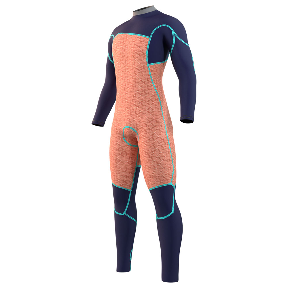 Mystic Majestic fullsuit combinaison homme 3/2mm fermeture avant vert cyprès 3