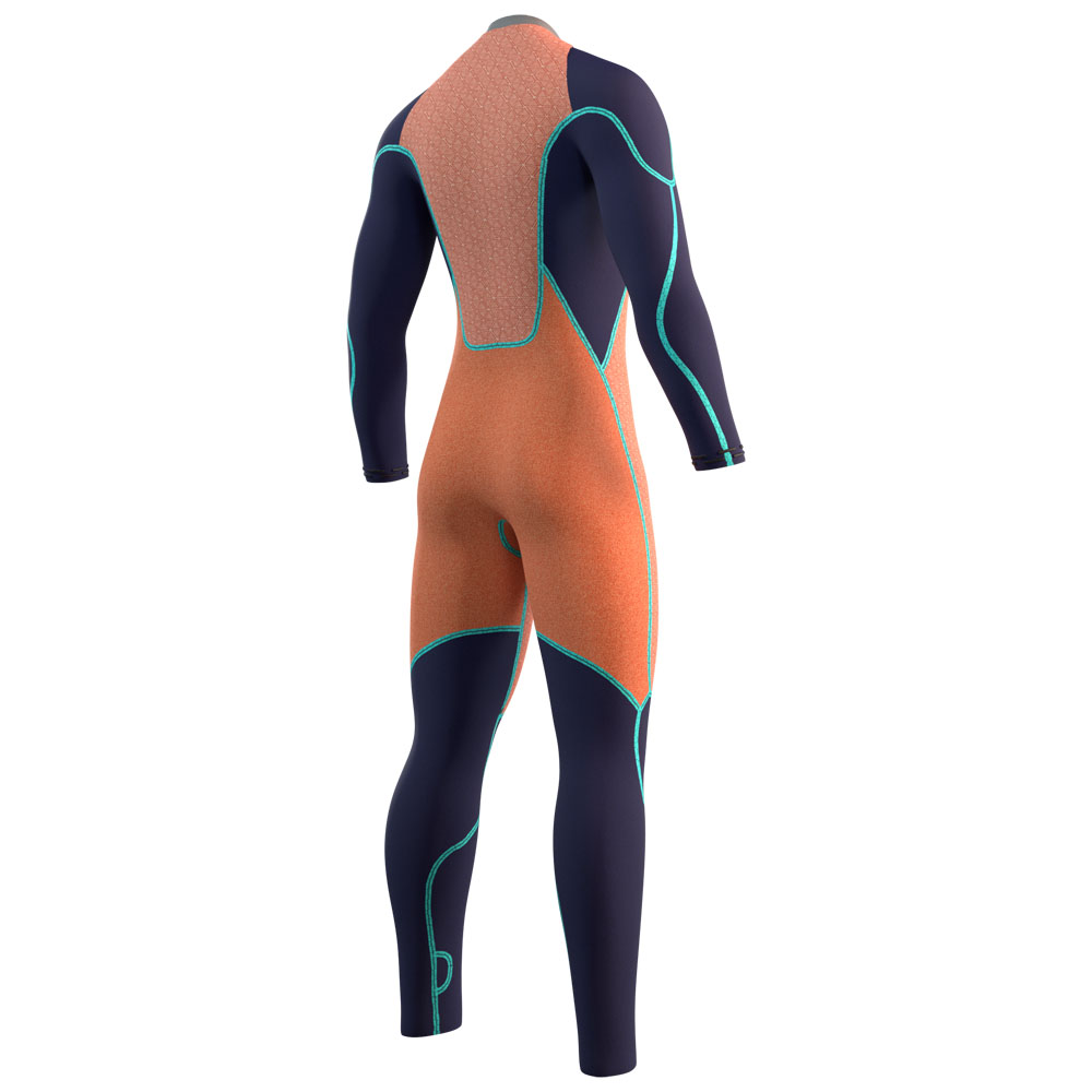 Mystic Majestic fullsuit combinaison homme 5/4mm fermeture dos bleu marine 4