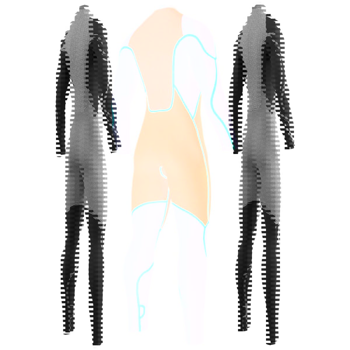 Mystic Majestic fullsuit combinaison homme 5/4mm fermeture dos bleu marine 6