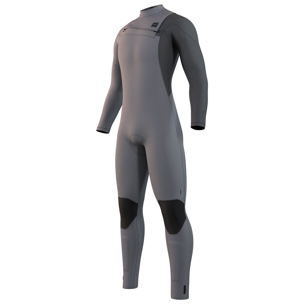 Mystic Marshall fullsuit combinaison homme 3/2mm fermeture avant gris clair foto 1