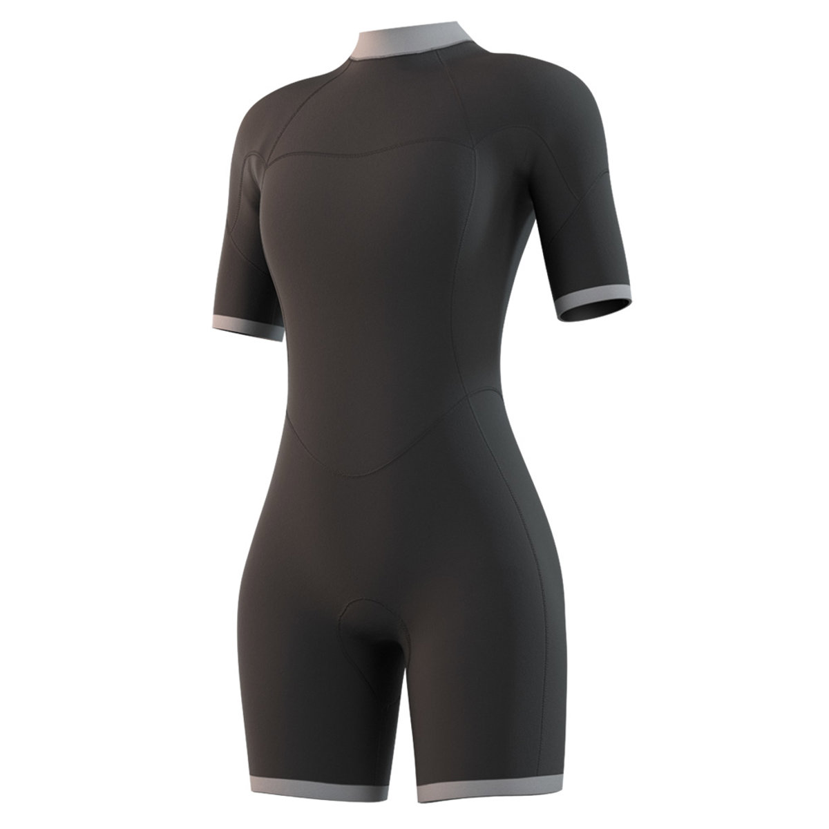 Mystic Brand shorty wetsuit 3/2 rugrits femme bleu nuit 5