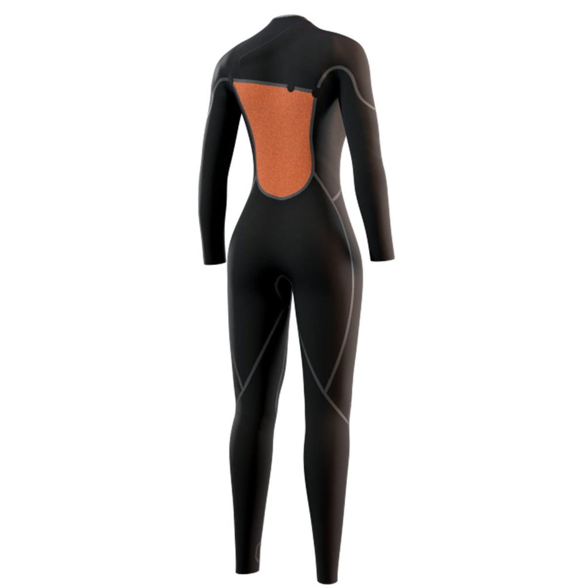 Mystic The One fullsuit 3/2 mm femme noir zipfree 5