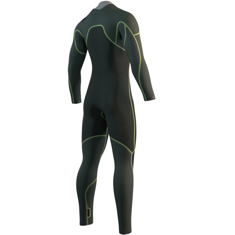 Mystic Evolve Fullsuit 4/3mm combinaison homme noire avec fermeture avant 4