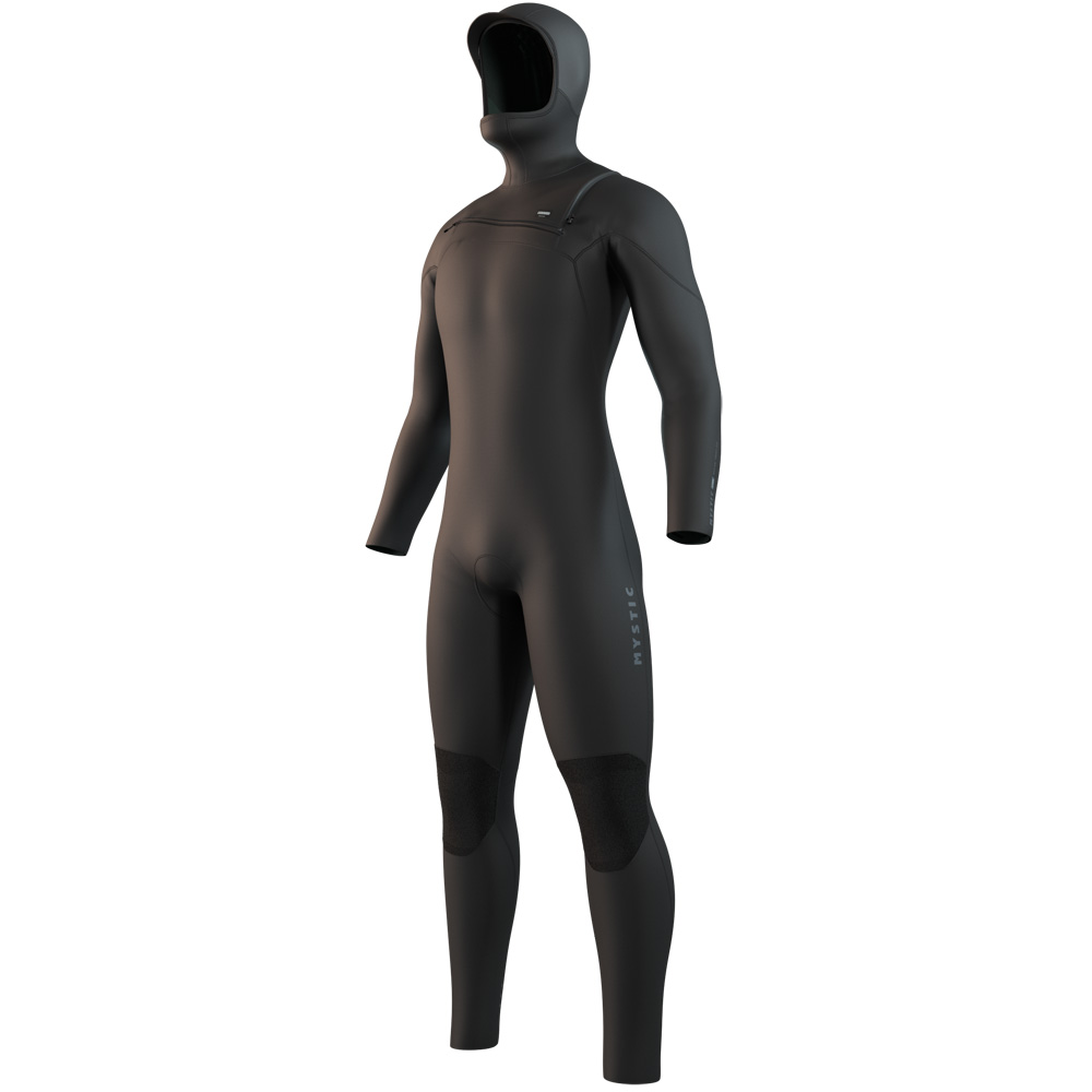 Motion Hooded Fullsuit 5/3mm combinaison homme noire avec fermeture avant