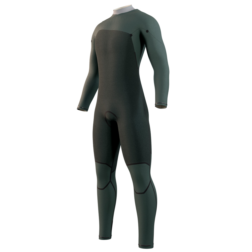 Mystic Motion Fullsuit 5/3mm combinaison homme noir/sable avec fermeture avant 3