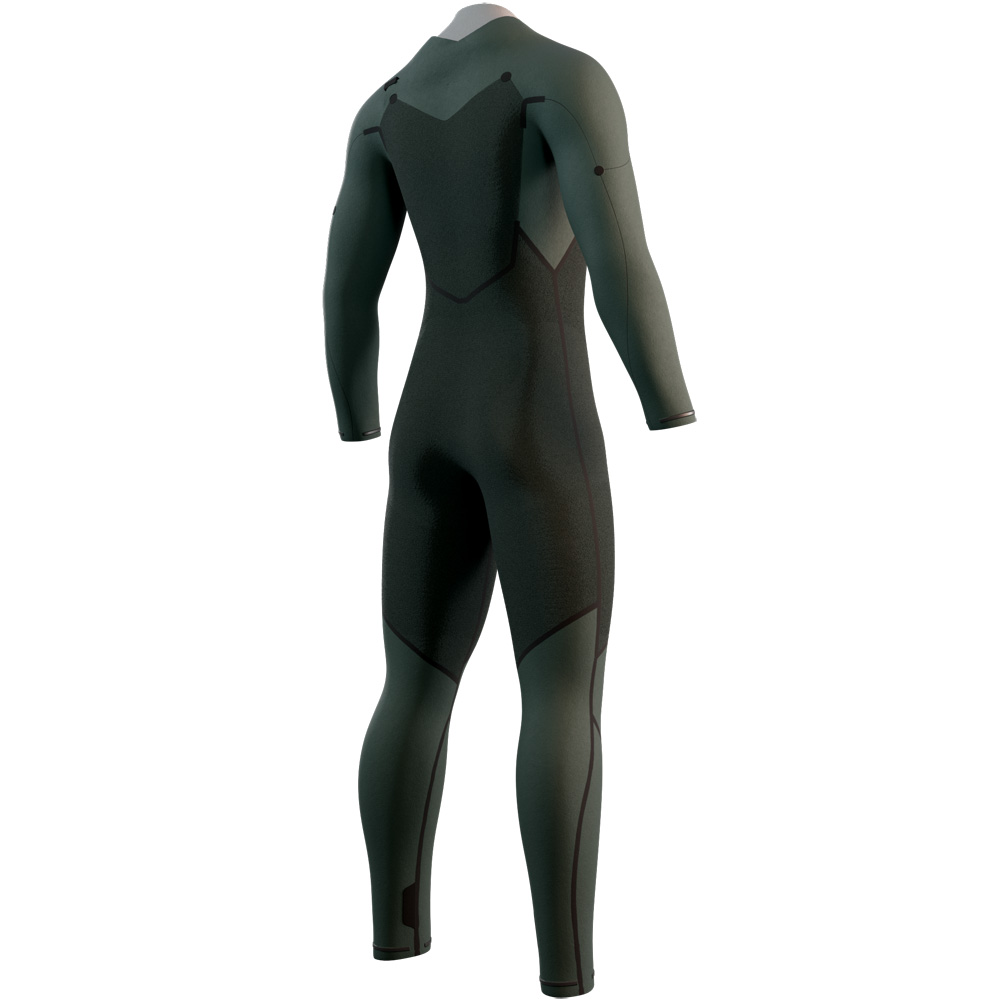 Mystic Motion Fullsuit 5/3mm combinaison homme noir/sable avec fermeture avant 4
