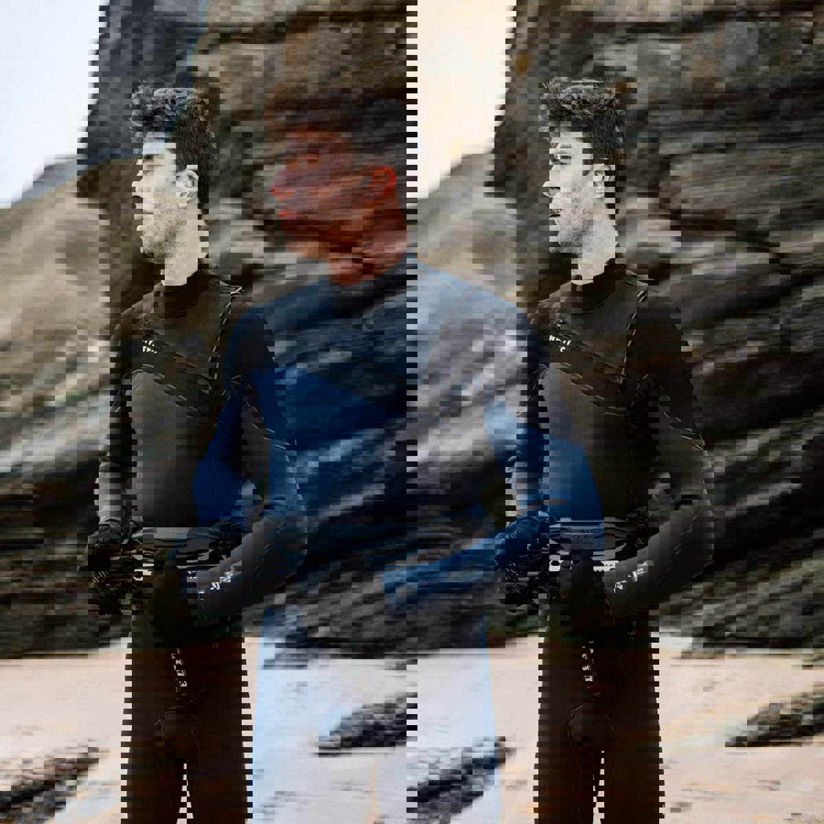 Mystic Star Fullsuit 5/3mm combinaison homme bleue foncé avec fermeture avant 8