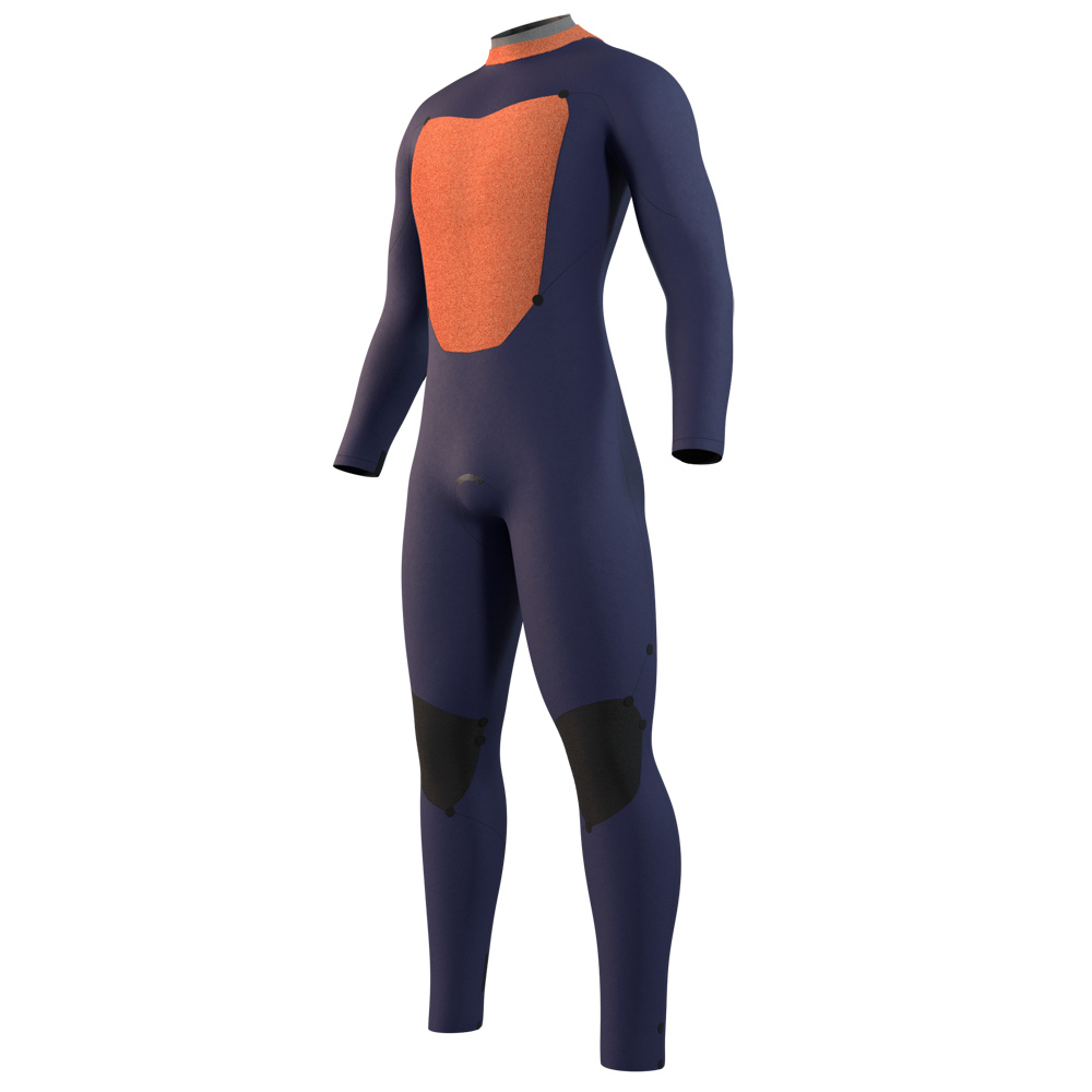 Mystic Star Fullsuit 5/3mm combinaison homme noir/bleu avec fermeture dorsale 3