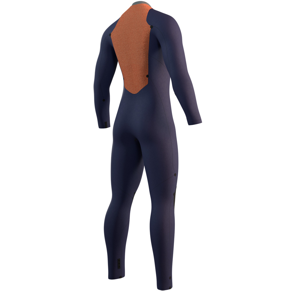 Mystic Star Fullsuit 5/3mm combinaison homme noir/bleu avec fermeture dorsale 4