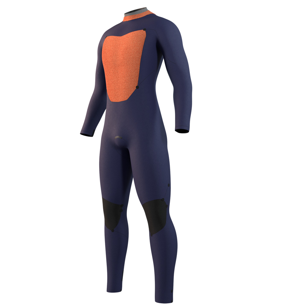 Mystic Star Fullsuit 3/2mm combinaison homme noire avec fermeture dorsale 3