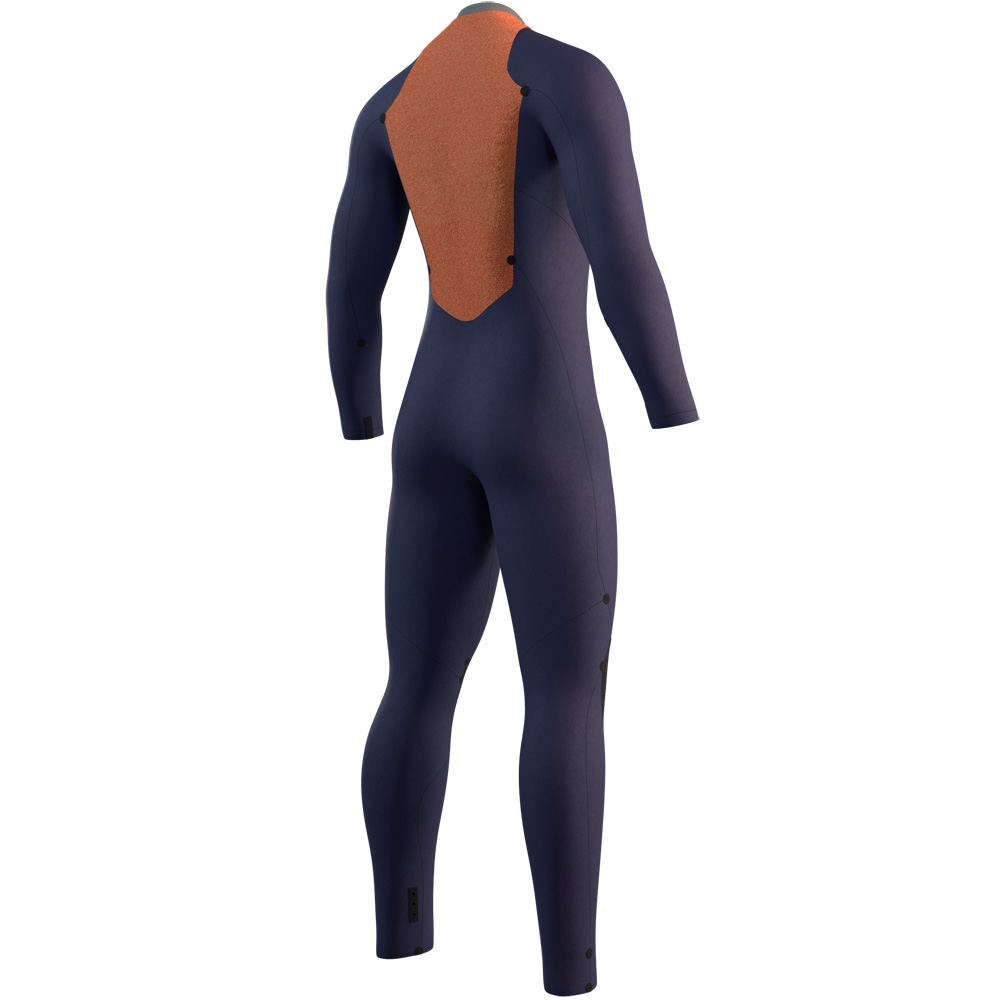 Mystic Star Fullsuit 3/2mm combinaison homme noir/bleu avec fermeture dorsale 4