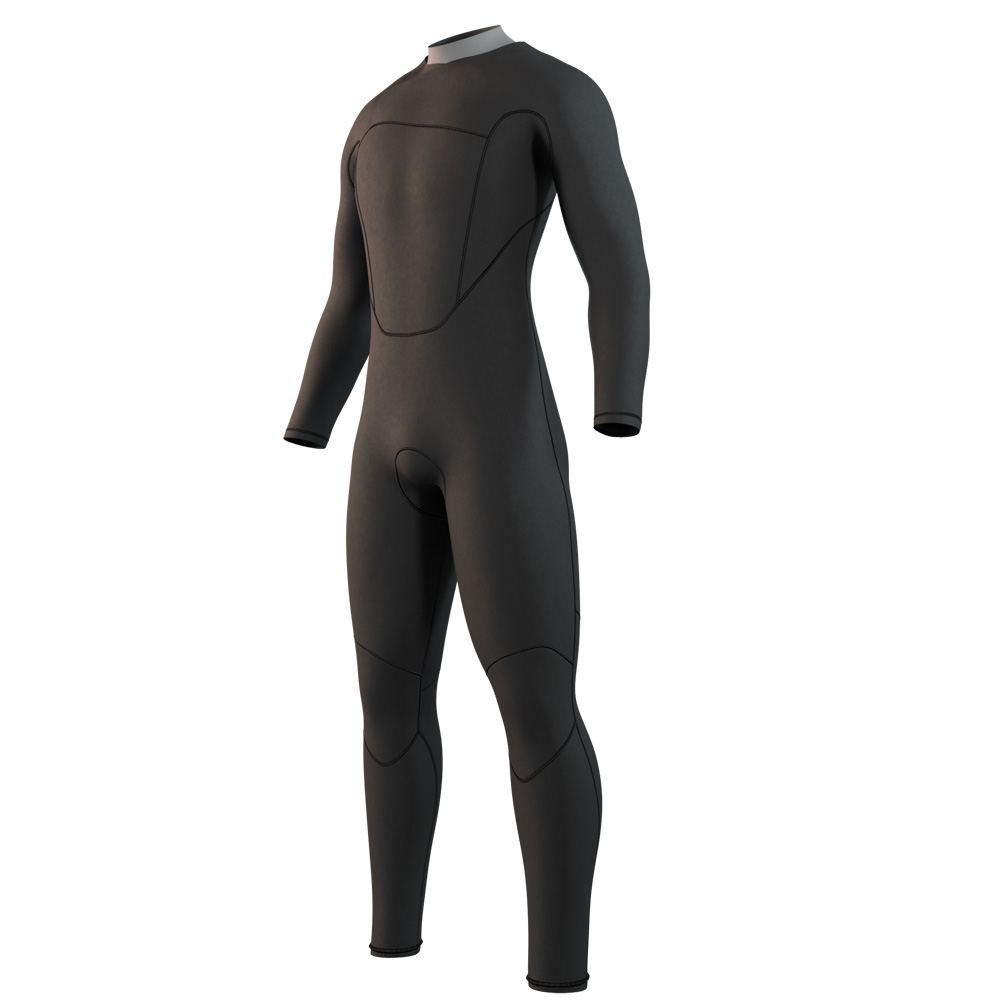 Mystic Brand Fullsuit 3/2mm combinaison homme noire avec fermeture avant 3