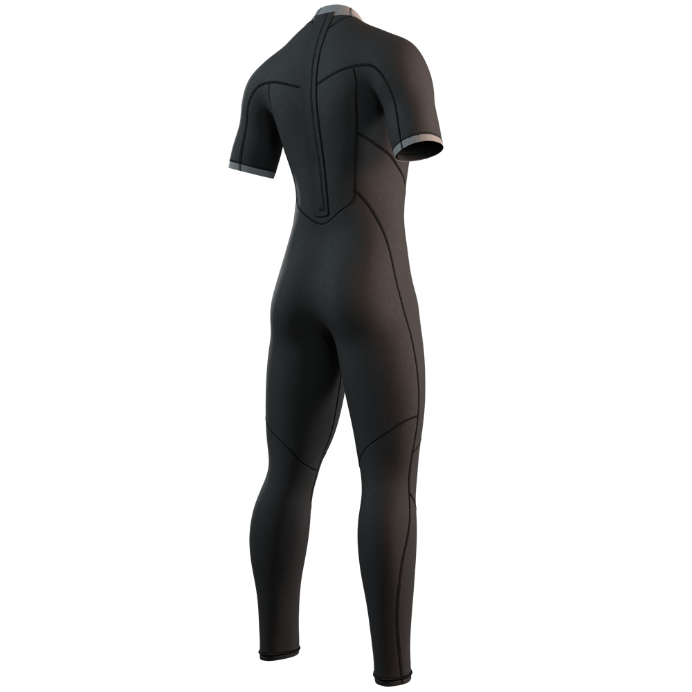 Mystic Brand Shortarm 3/2mm combinaison homme noire avec fermeture dorsale 4