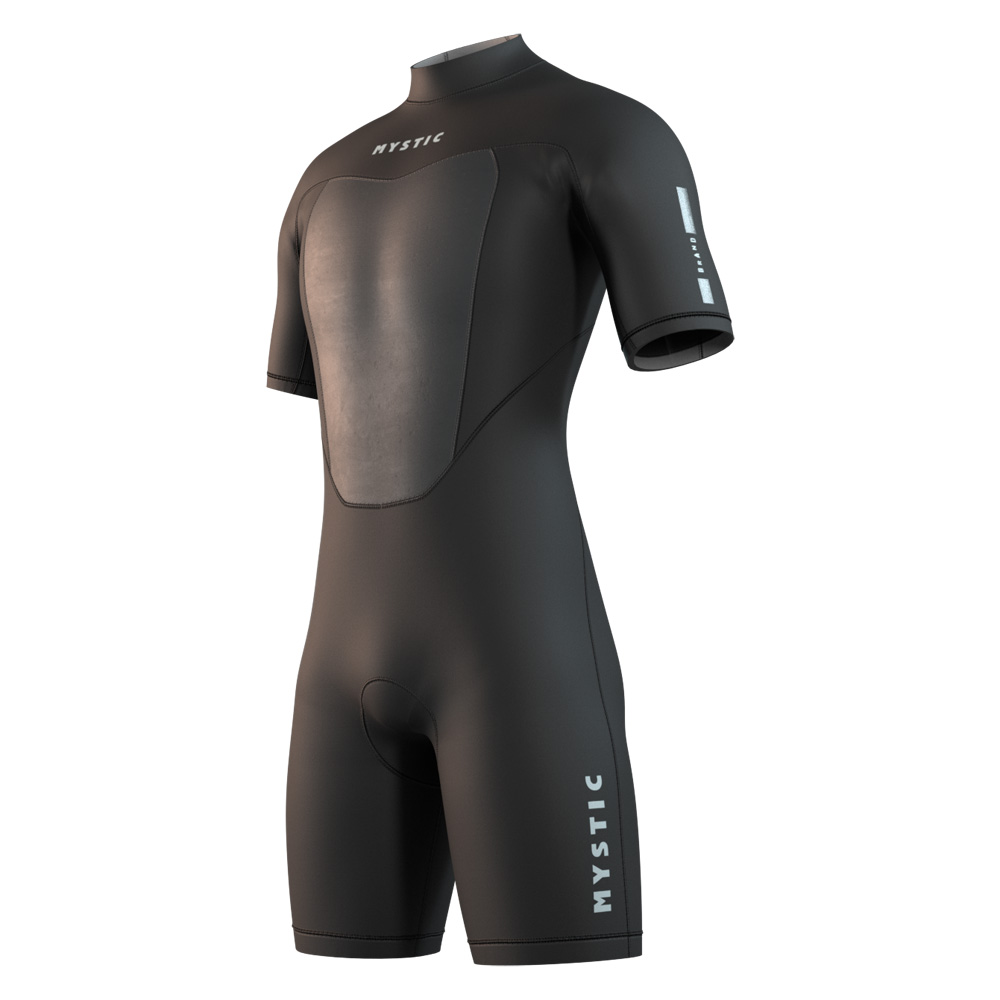 Brand Shorty 3/2mm combinaison homme noire avec fermeture dorsale