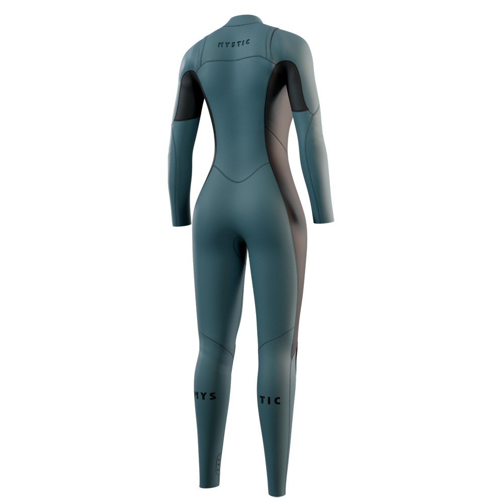 Mystic Haven Fullsuit 5/3mm combinaison femme bleu teal avec double fermeture avant 2